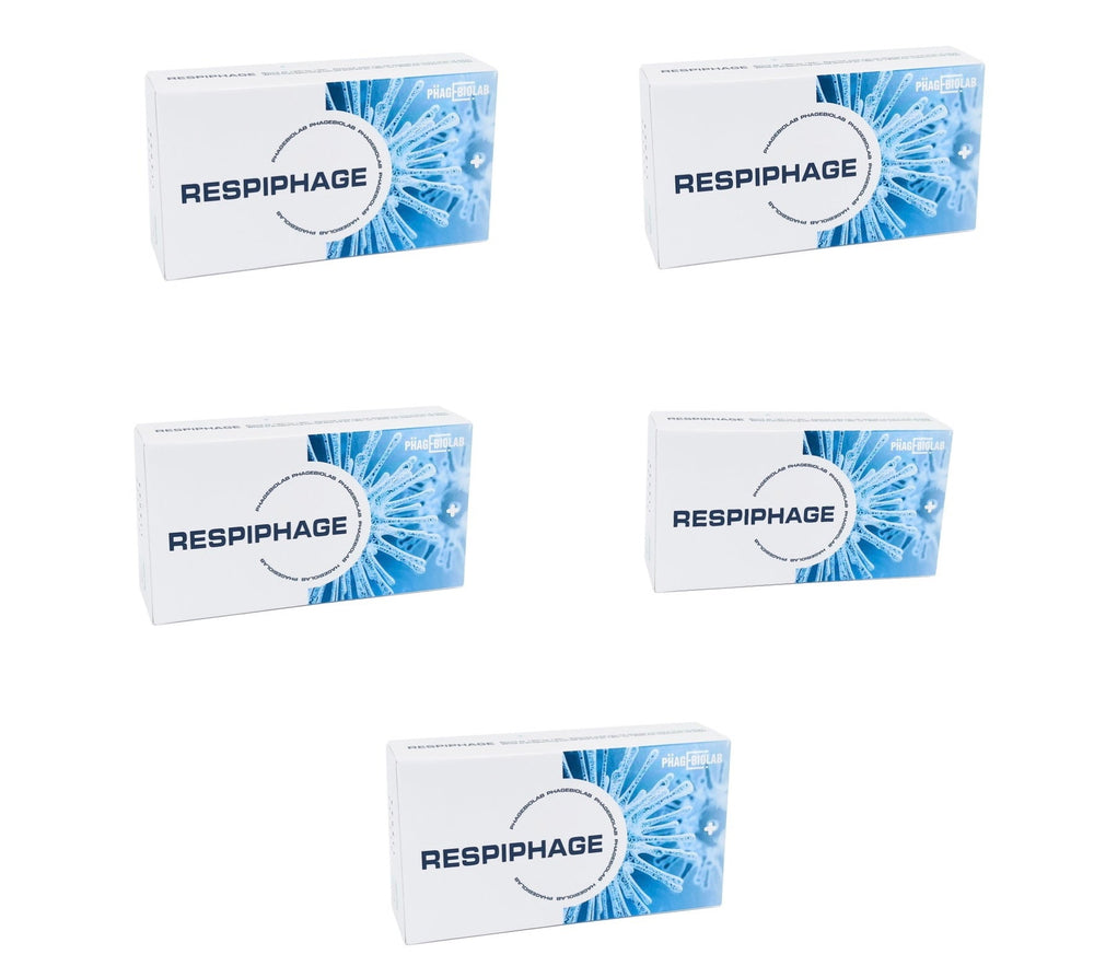 One Course Of Treatment With RESPIPHAGE 5 Box